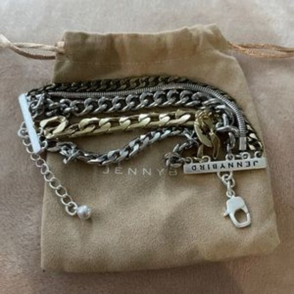 Jenny Bird Austin Cuff Layered Chain Bracelet - Picture 10 of 16